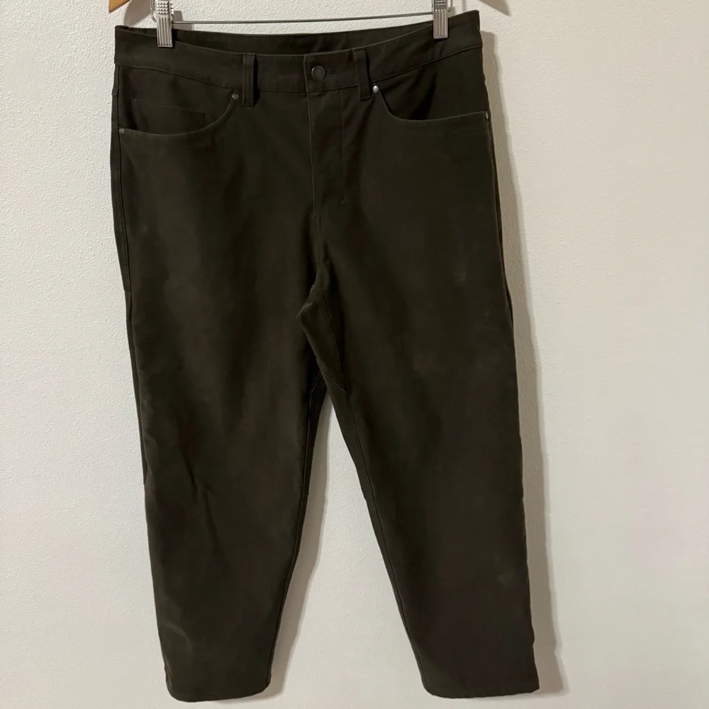 Lululemon ABC Relaxed-Fit Crop Pant Utilitech Dark Khaki Athleisure-33
